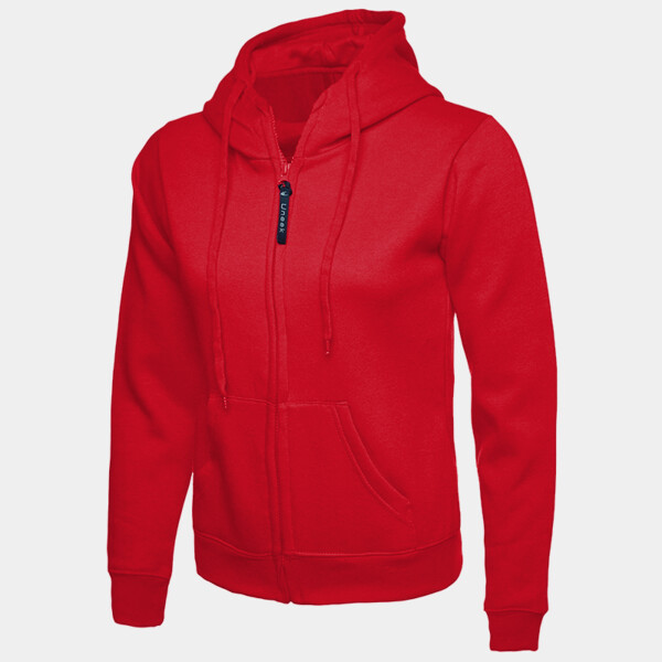 Ladies Classic Full Zip Hooded Sweatshirt Thumbnail