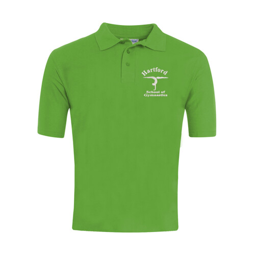 Hartford School Of Gymnastics Classic Polo Shirt – Junior (Green) Thumbnail